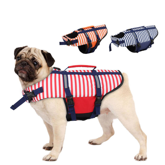 Sailor Stripe Pattern | All Sizes | Dog life Jacket | CoolDoggy.co.uk