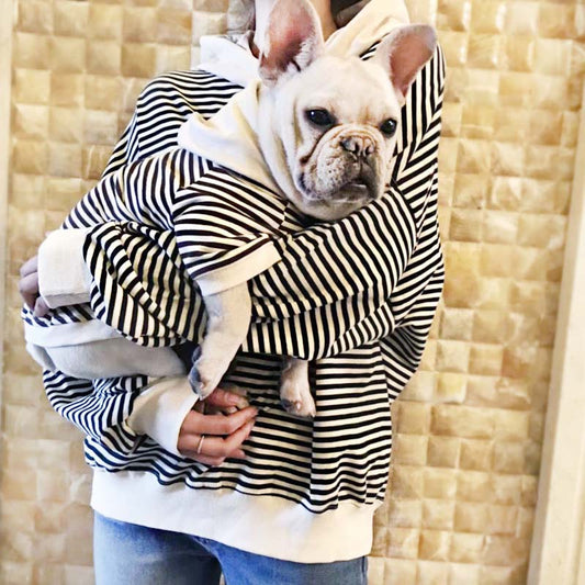 Stripes Matching Dog and Owner Hoodie | CoolDoggy.co.uk