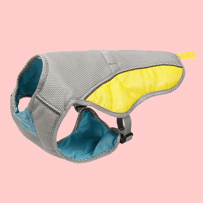 Grey and Yellow Dog Cooling Vest